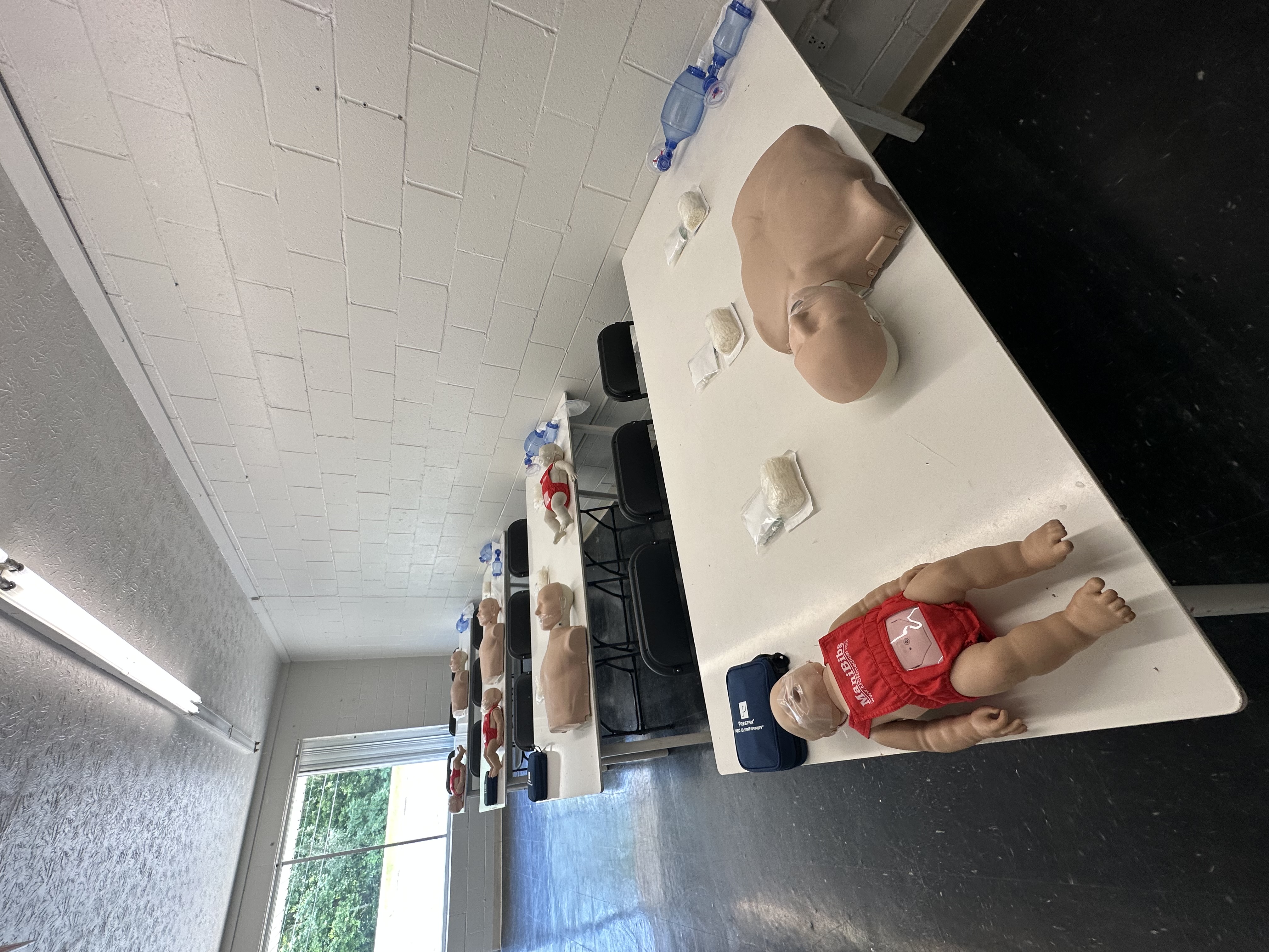 Couch Clinical Excellence classroom prepared for hands-on CPR training